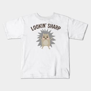 Awesome Hedgehog Gift - Lookin' Sharp Kids T-Shirt